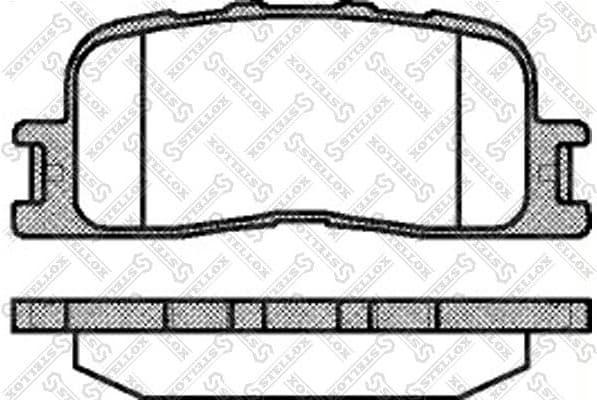 Brake Pad Set, disc brake 865 000-SX