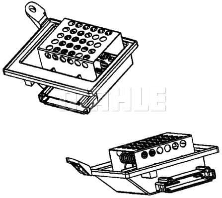 Resistor, interior blower BEHR *** PREMIUM LINE *** ABR 87 000P - image 2
