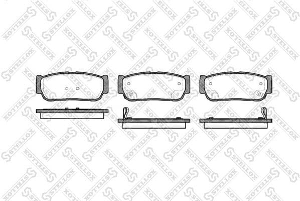 Brake Pad Set, disc brake 1074 002-SX