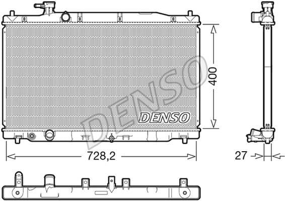 Radiator, engine cooling DRM40050