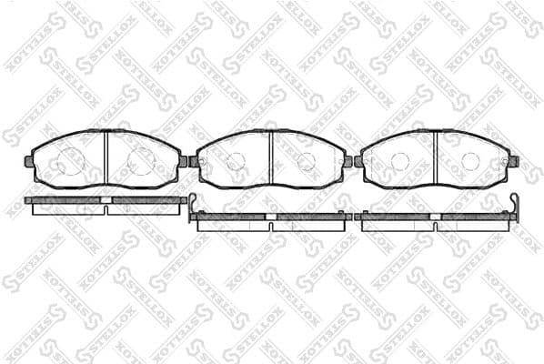Brake Pad Set, disc brake 714 002-SX