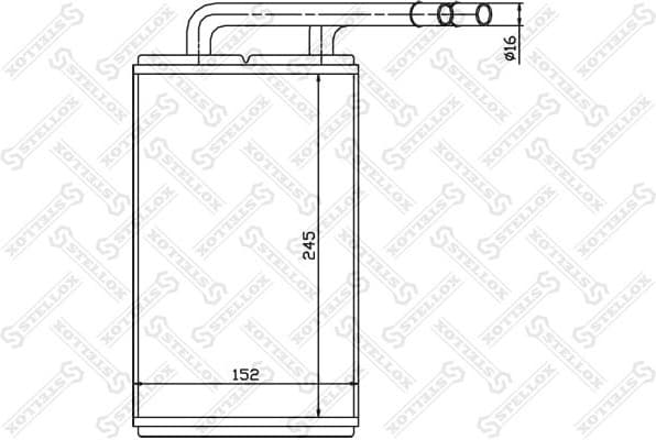 Heat Exchanger, interior heating 10-35111-SX