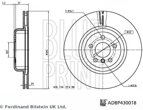 Brake Disc ADBP430018 - image 3