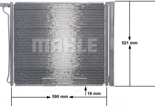 Condenser, air conditioning BEHR AC 269 000S - image 24