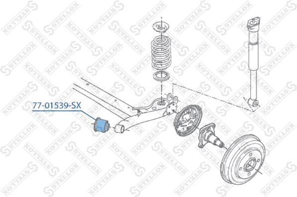 Mounting, control/trailing arm 77-01539-SX