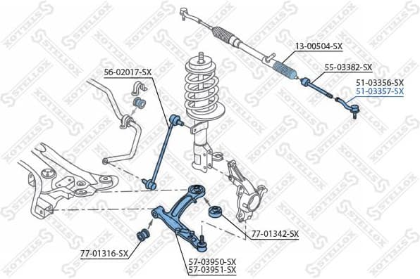 Tie Rod End 51-03357-SX - image 2