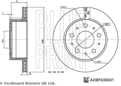 Brake Disc ADBP430041 - image 3