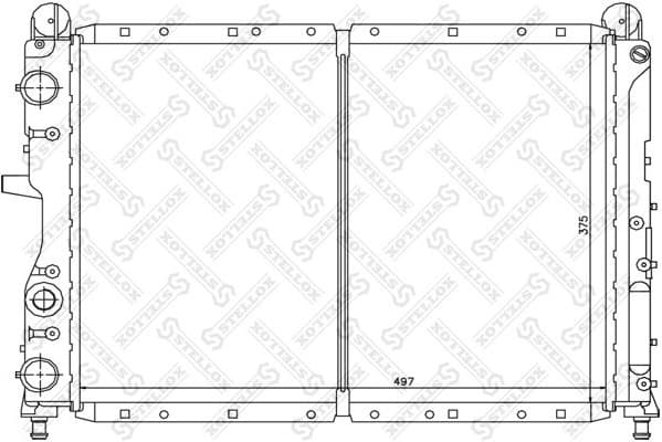 Radiator, engine cooling 10-25211-SX