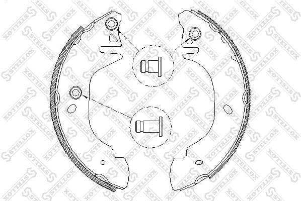 Brake Shoe Set 316 101-SX