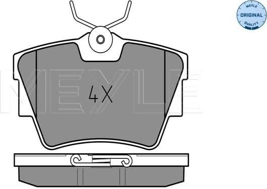 Brake Pad Set, disc brake MEYLE-ORIGINAL: True to OE. 025 239 8017