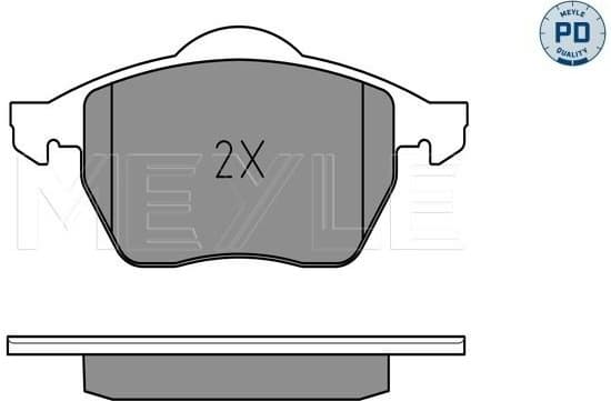 Brake Pad Set, disc brake MEYLE-PD: Advanced performance and design. 025 218 4919/PD - image 2