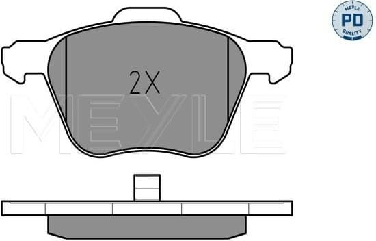 Brake Pad Set, disc brake MEYLE-PD: Advanced performance and design. 025 232 6920/PD - image 2