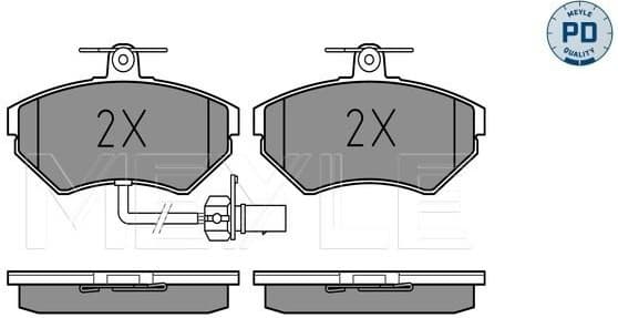Brake Pad Set, disc brake MEYLE-PD: Advanced performance and design. 025 219 4519-1/PD