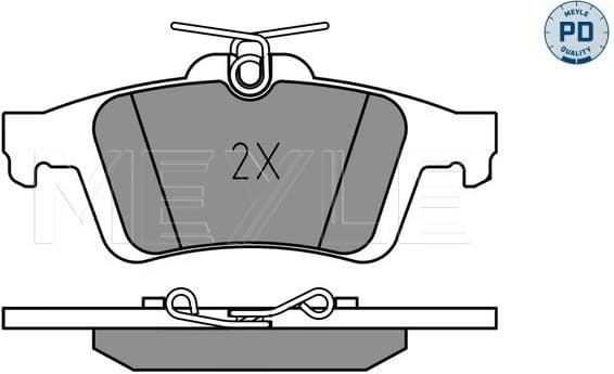 Brake Pad Set, disc brake MEYLE-PD: Advanced performance and design. 025 241 3717/PD
