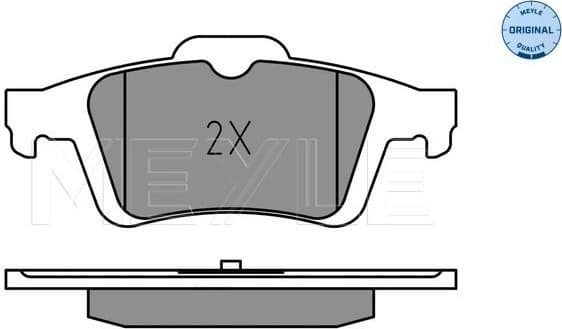 Brake Pad Set, disc brake MEYLE-ORIGINAL: True to OE. 025 241 3717 - image 2