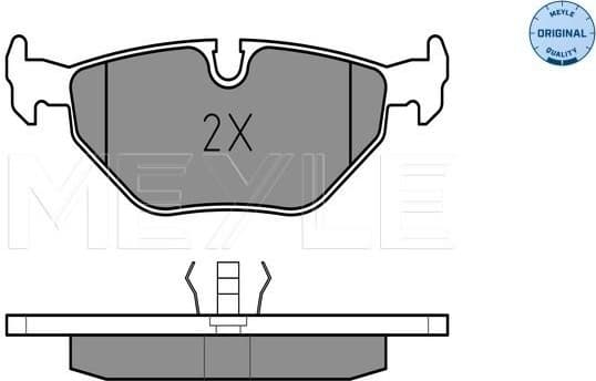 Brake Pad Set, disc brake MEYLE-ORIGINAL: True to OE. 025 209 9517