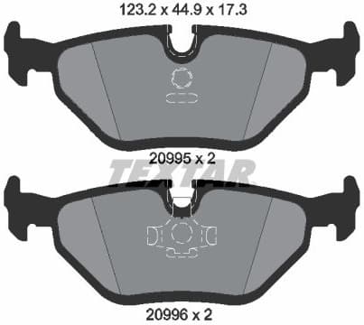Brake Pad Set, disc brake Q+ 2099501