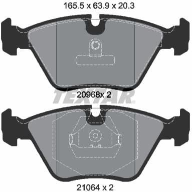 Brake Pad Set, disc brake Q+ 2096801