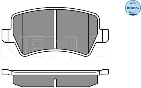 Brake Pad Set, disc brake MEYLE-ORIGINAL: True to OE. 025 244 9617