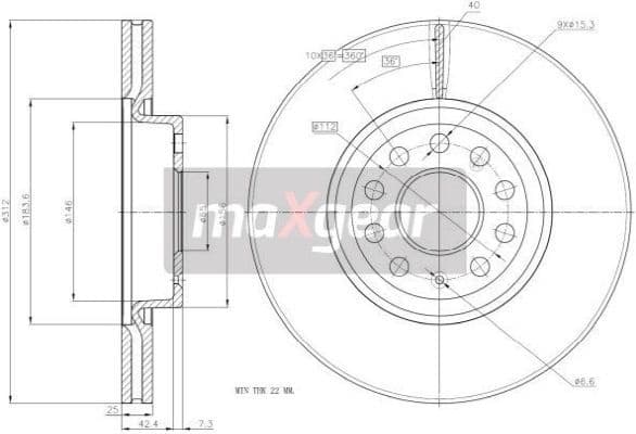 Brake Disc 19-1044
