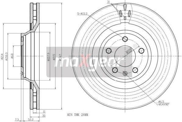 Brake Disc 19-2492 - image 2