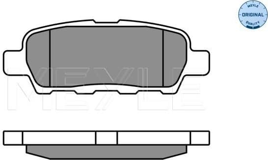 Brake Pad Set, disc brake MEYLE-ORIGINAL: True to OE. 025 238 7114/W