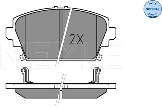 Brake Pad Set, disc brake MEYLE-ORIGINAL: True to OE. 025 230 9416/W