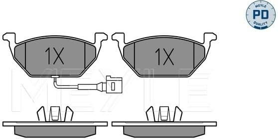 Brake Pad Set, disc brake MEYLE-PD: Advanced performance and design. 025 231 3119/PD