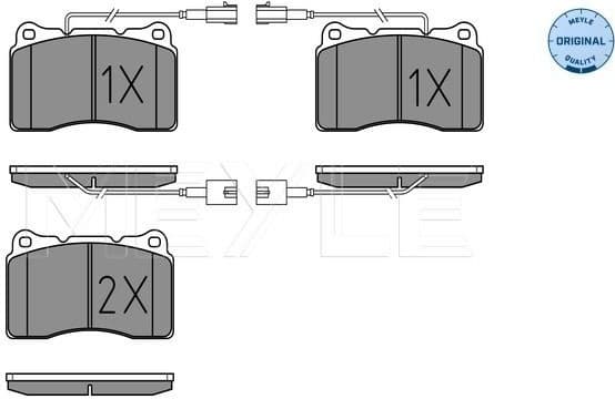 Brake Pad Set, disc brake MEYLE-ORIGINAL: True to OE. 025 230 9216/W