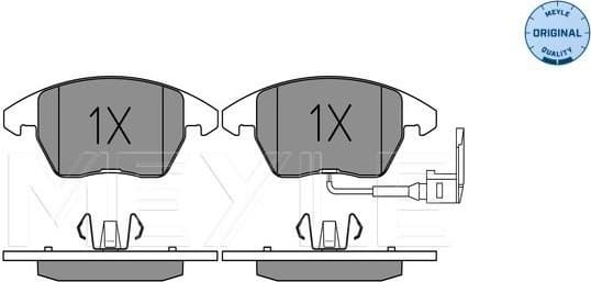 Brake Pad Set, disc brake MEYLE-ORIGINAL: True to OE. 025 235 8720/W