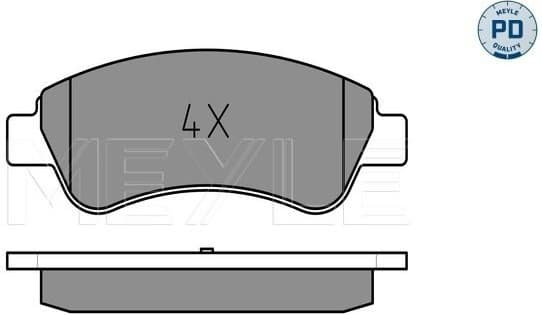 Brake Pad Set, disc brake MEYLE-PD: Advanced performance and design. 025 235 9919/PD