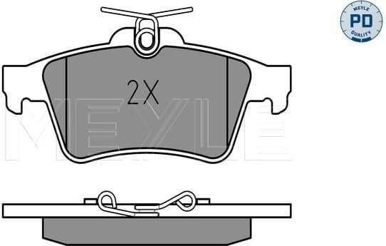 Brake Pad Set, disc brake MEYLE-PD: Advanced performance and design. 025 241 3716/PD
