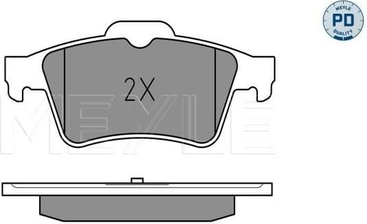 Brake Pad Set, disc brake MEYLE-PD: Advanced performance and design. 025 241 3716/PD - image 2