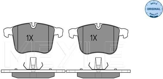 Brake Pad Set, disc brake MEYLE-ORIGINAL: True to OE. 025 234 0419