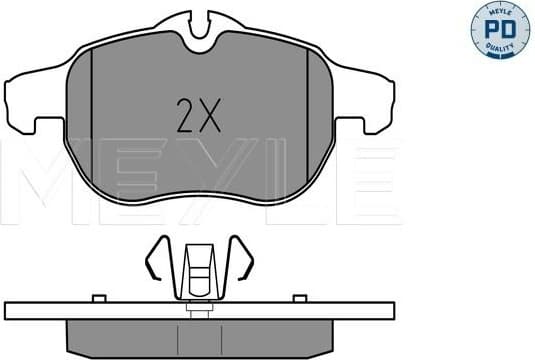 Brake Pad Set, disc brake MEYLE-PD: Advanced performance and design. 025 234 0220/PD