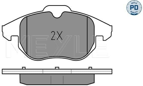 Brake Pad Set, disc brake MEYLE-PD: Advanced performance and design. 025 234 0220/PD - image 2