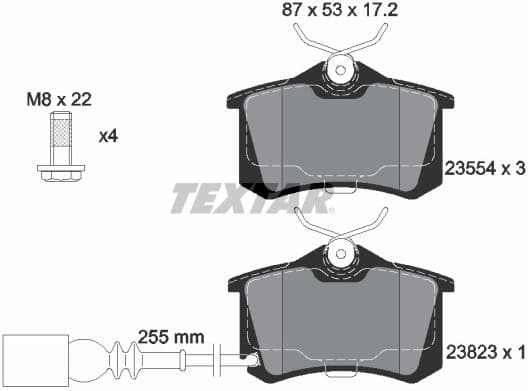 Brake Pad Set, disc brake 2382301