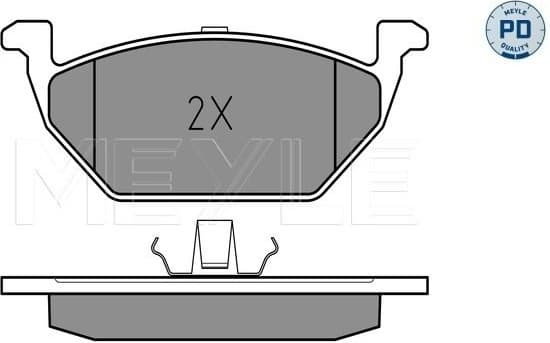 Brake Pad Set, disc brake MEYLE-PD: Advanced performance and design. 025 231 3019/PD - image 2