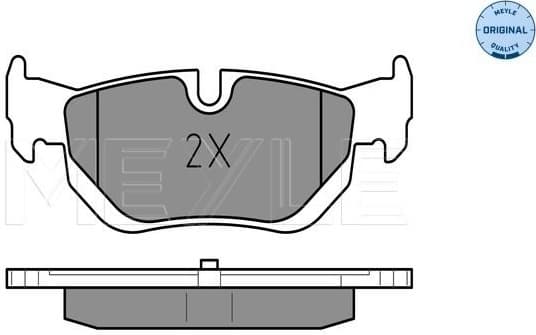 Brake Pad Set, disc brake MEYLE-ORIGINAL: True to OE. 025 239 2617 - image 2