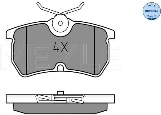 Brake Pad Set, disc brake MEYLE-ORIGINAL: True to OE. 025 233 5314