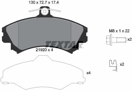 Brake Pad Set, disc brake 2192003