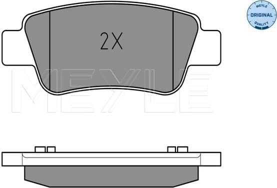 Brake Pad Set, disc brake MEYLE-ORIGINAL: True to OE. 025 246 3516/W - image 2