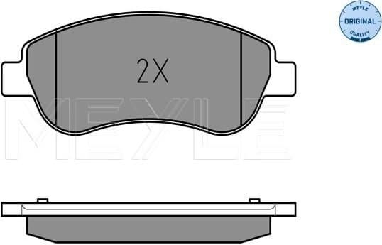 Brake Pad Set, disc brake MEYLE-ORIGINAL: True to OE. 025 246 3819/W - image 2