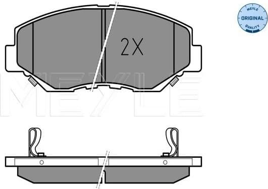 Brake Pad Set, disc brake MEYLE-ORIGINAL: True to OE. 025 238 6817
