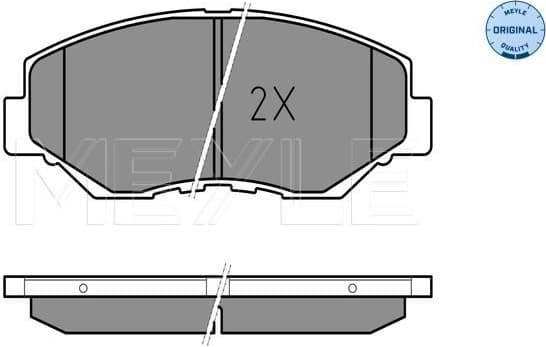 Brake Pad Set, disc brake MEYLE-ORIGINAL: True to OE. 025 238 6817 - image 2