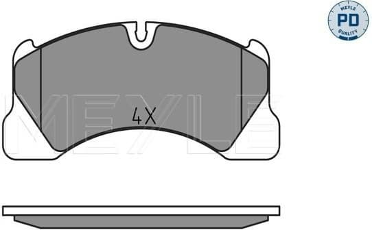 Brake Pad Set, disc brake MEYLE-PD: Advanced performance and design. 025 250 0717/PD
