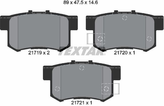 Brake Pad Set, disc brake Q+ 2171901