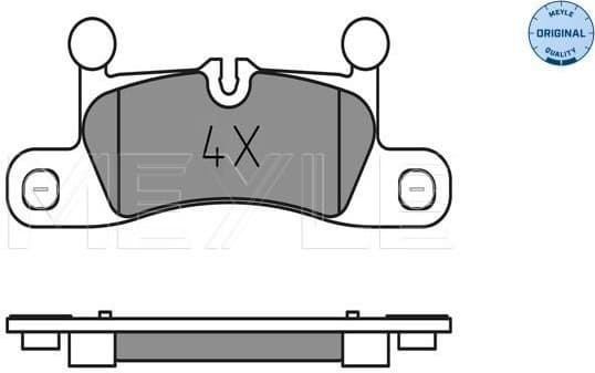 Brake Pad Set, disc brake MEYLE-ORIGINAL: True to OE. 025 247 2116