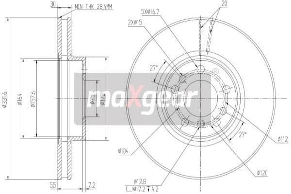 Brake Disc 19-1829