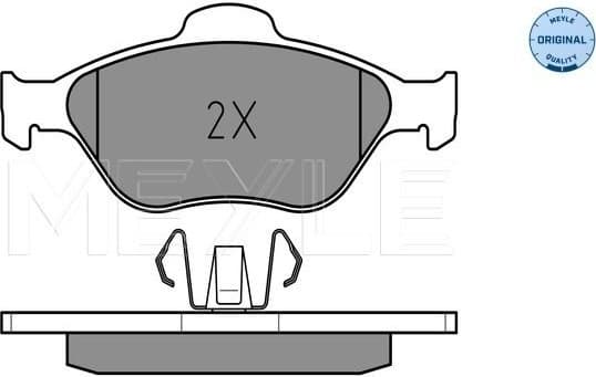 Brake Pad Set, disc brake MEYLE-ORIGINAL: True to OE. 025 236 0418